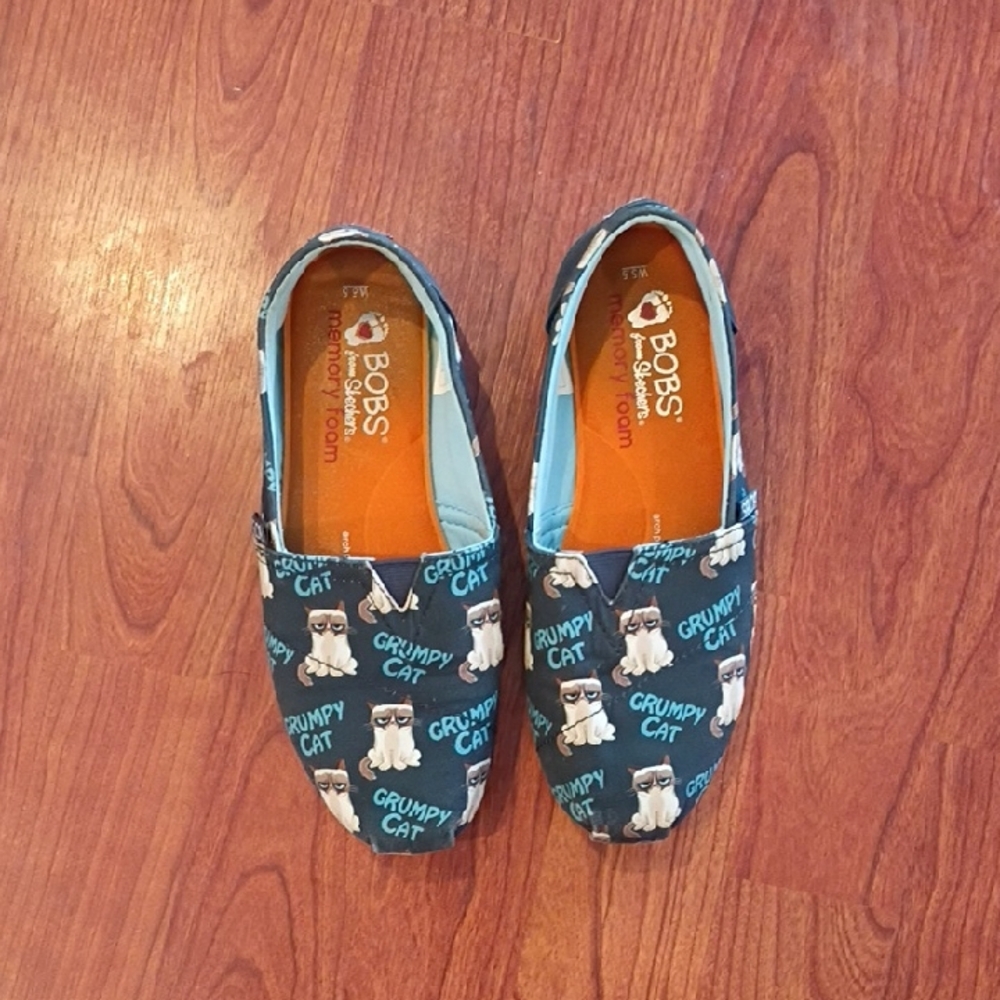 Grumpy Cat Bob's Shoes - Blue